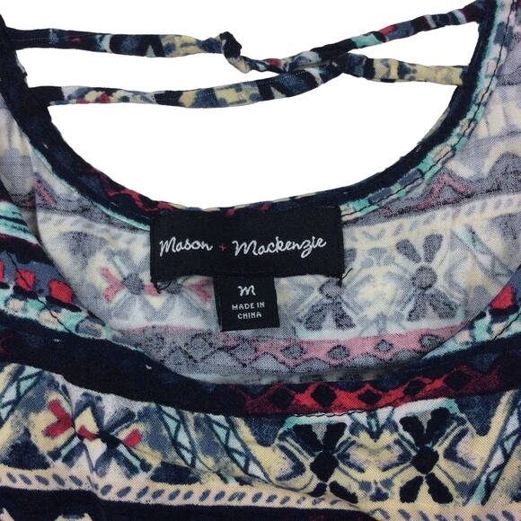 Colorful Tunic Tank Top Juniors Medium - Picture 2 of 3